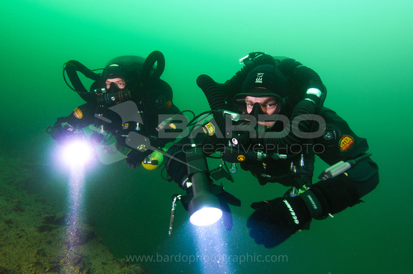Rebreather divers