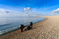 Divers at Chesil Beach