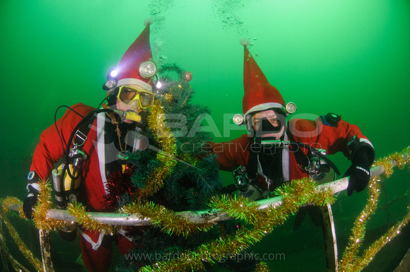 Santa Scuba Diver