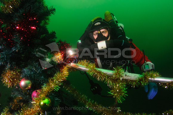 Santa Scuba Diver