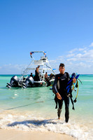 Divers in the Caribbean