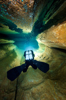 Cave Diver in the Ressel