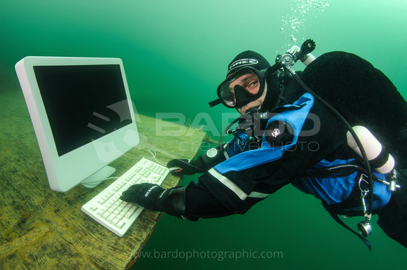 Diver with Personal Computer
