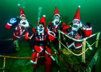 Vobster Santas Underwater