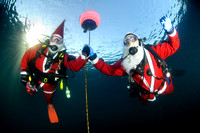 Vobster Santas Underwater