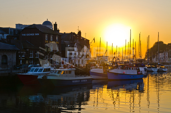 Sunrise over Weymouth Harbour